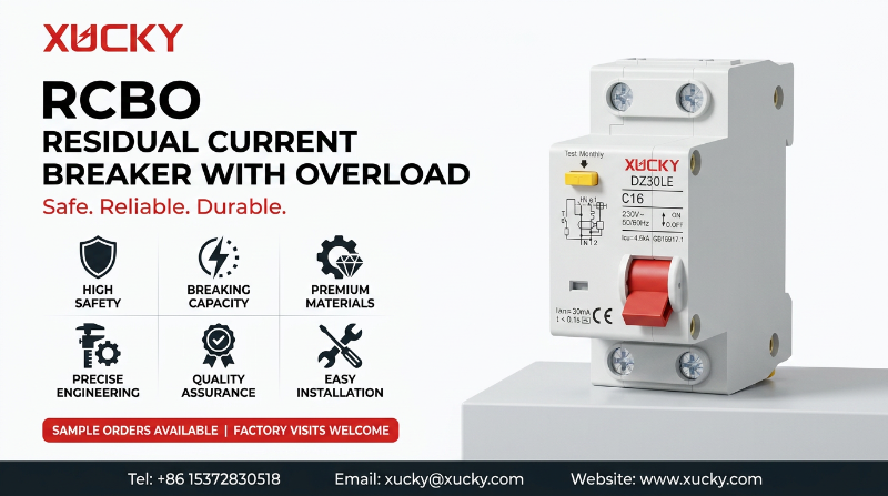 XUCKY redefinește siguranța compactă cu noua serie DZ30LE RCBO